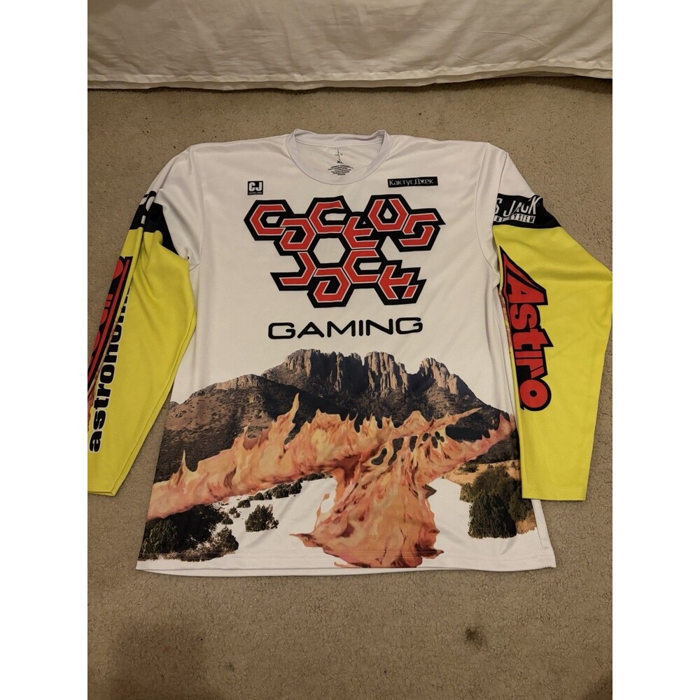Travis Scott Cactus Jack Jersey Mens XL Long Sleeve Gaming Astronomical Shirt